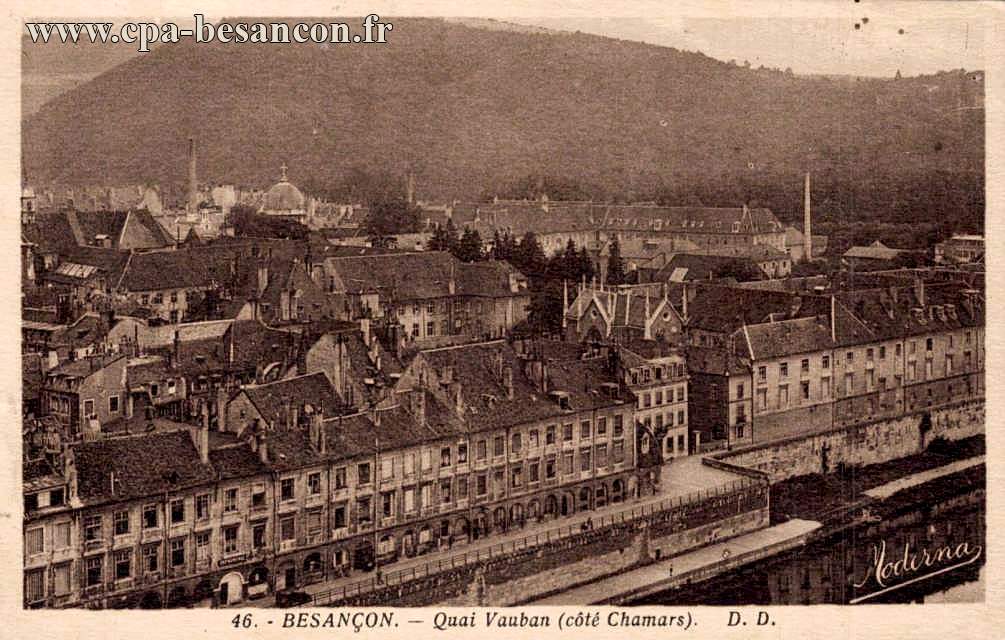 46. - BESANÇON. - Quai Vauban (côté Chamars).